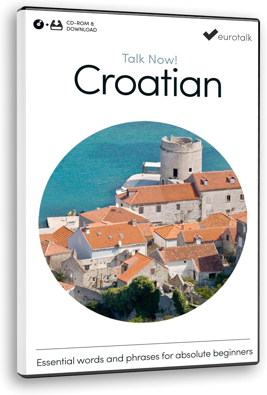 EuroTalk Talk Now Croatian PC and Mac software front cover view