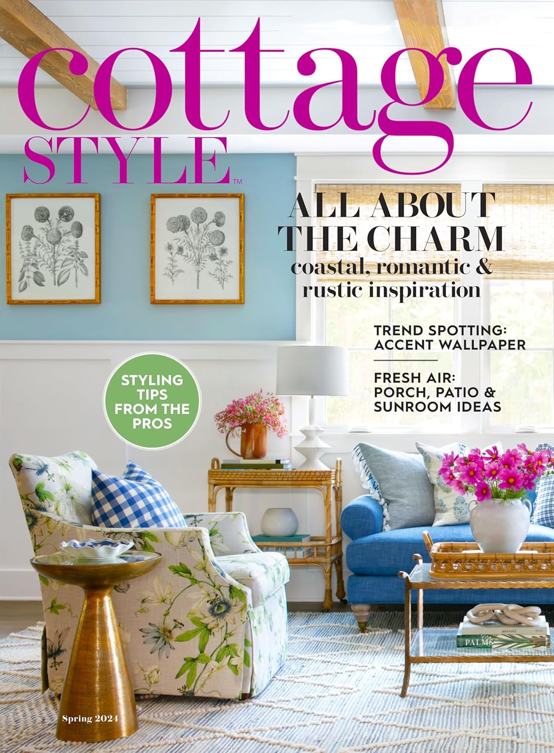 Better Homes And Gardens Cottage Style Magazine front view premium interior design guide