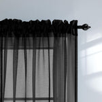 Pitalk 2 panels set sheer curtains light filtering effect