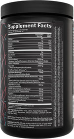 Rule 1 preLIFT Snow Cone flavor supplement facts panel