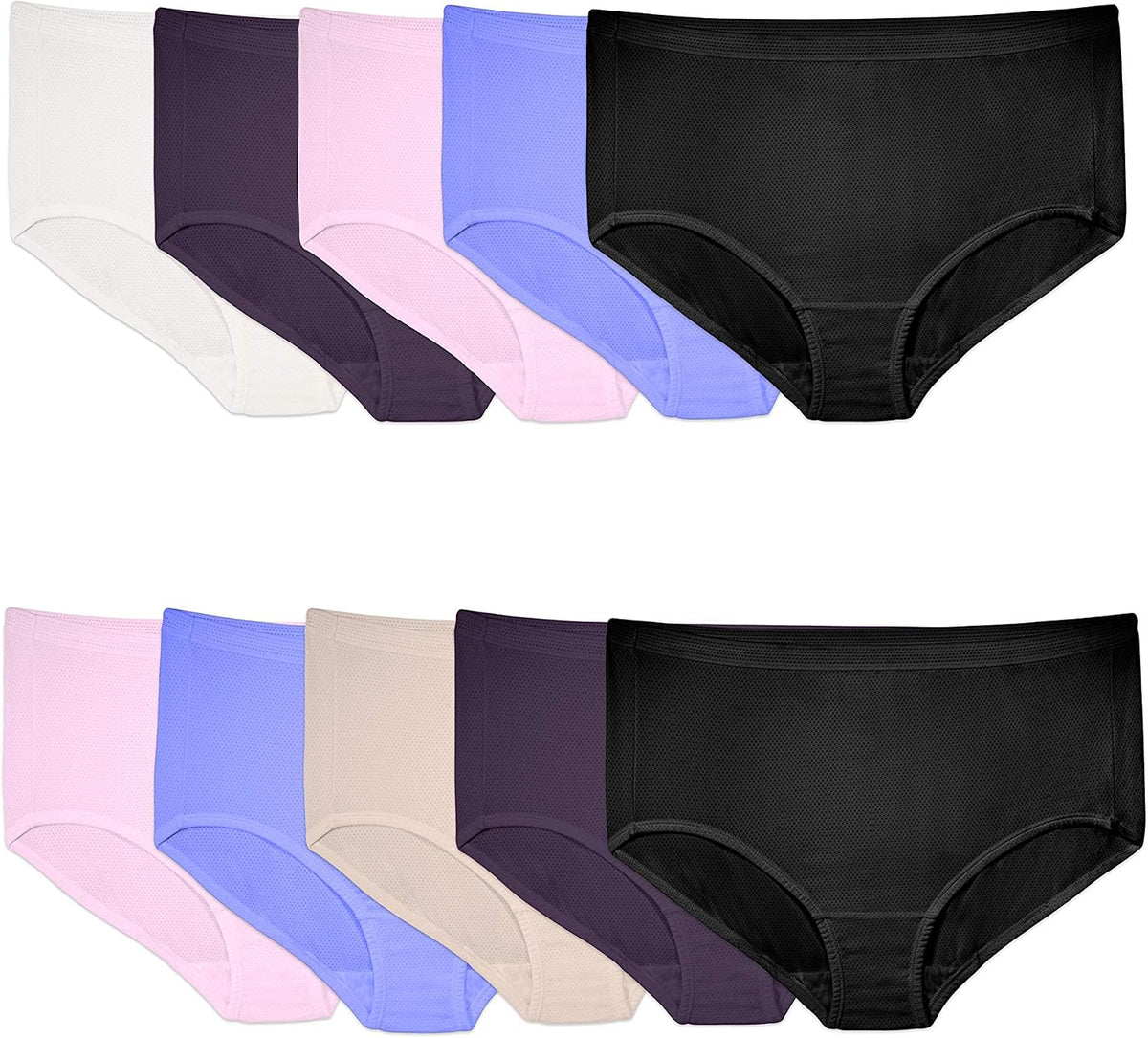 Fruit of the Loom womens Breathable Underwear, Moisture Wicking Keeps You Cool & Comfortable, Available in Plus Size - Image 15