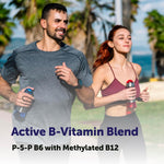 Close-up of Micro Ingredients P5P softgels texture and MCT oil suspension
