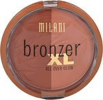 Milani jumbo split pan bronzer and highlighter powder compact open view