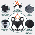 Imported USA premium cat vest harness and six foot leash set