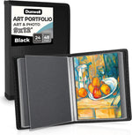 Dunwell Art Portfolio 9x12, 24 Pockets, Displays 48 Pages, Blue | Black Mounting Paper Included, Acid-Free Poly Presentation Book, Portfolio Binder for Artwork - Image 12