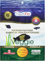 Northfin fish food package back nutritional information