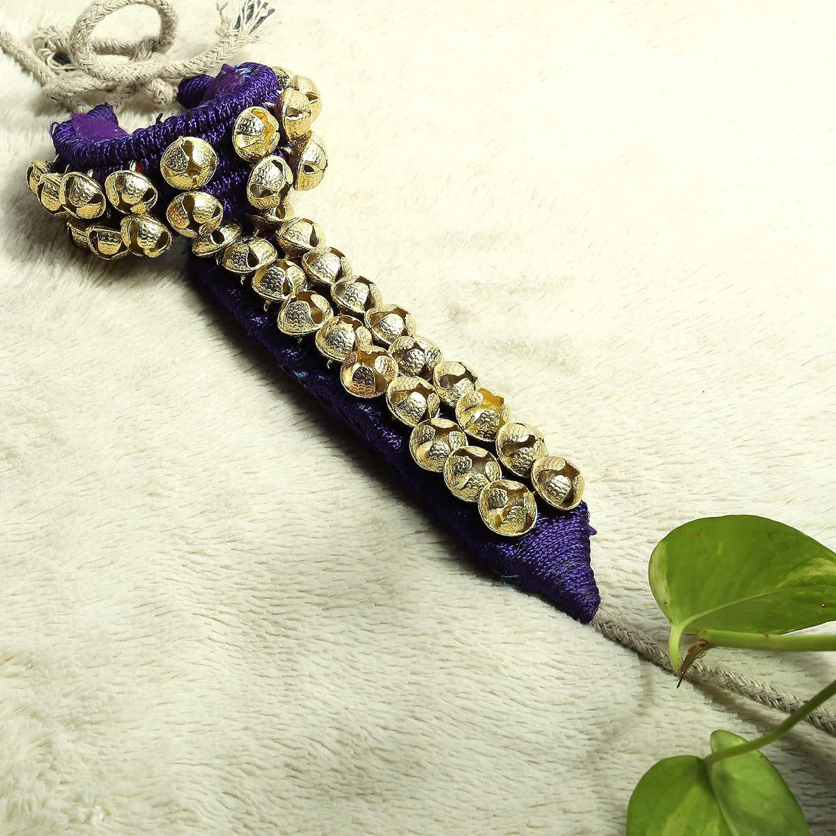 Handtechindia dancing bells anklet side profile
