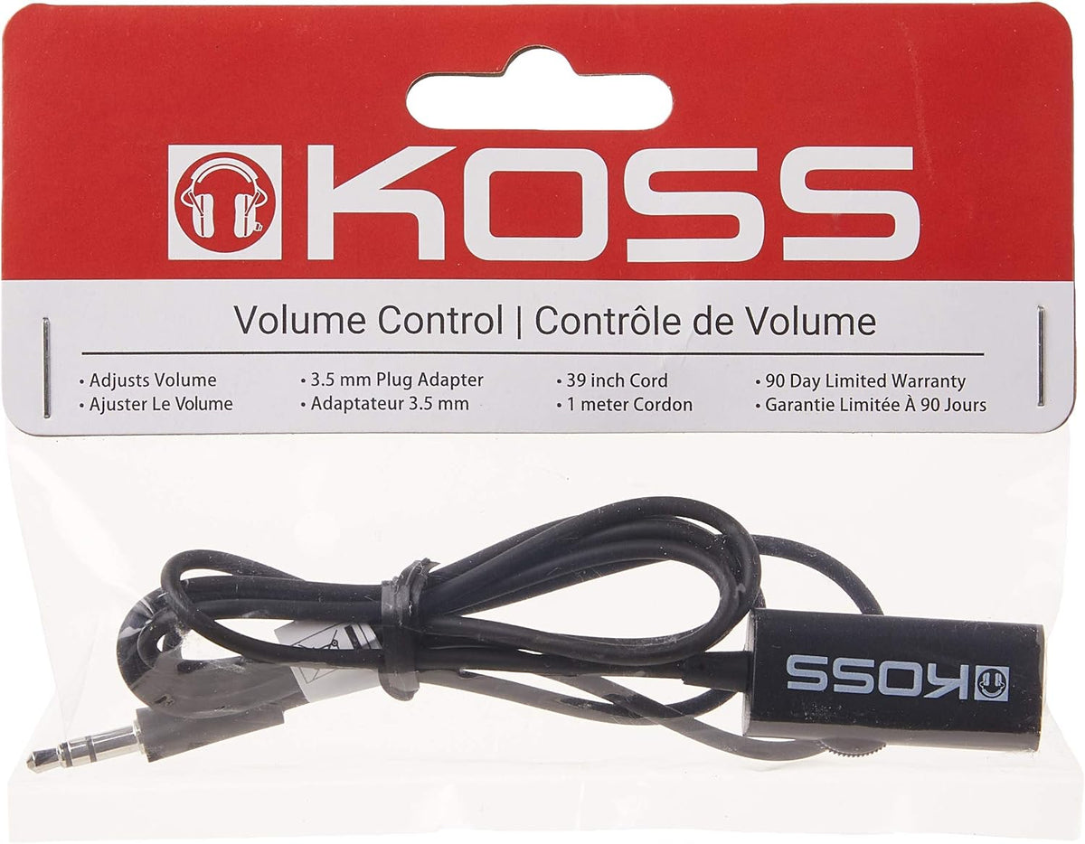 Koss VC20 volume controller showing 3.5mm plug connector