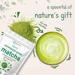 Micro Ingredients organic ceremonial grade matcha powder lifestyle setting with bamboo whisk