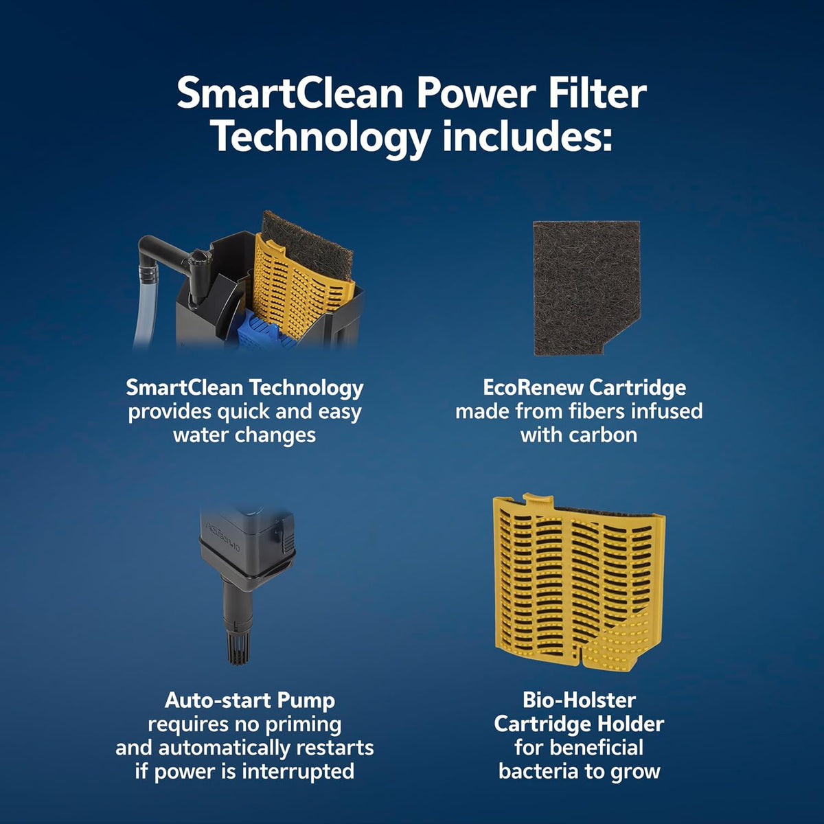 Aqueon SmartClean power filter SmartClean water change nozzle