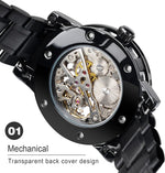 Forsining winner watch strap and buckle detail