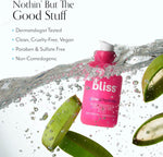 Bliss Glow and Hydrate Serum bottle close up