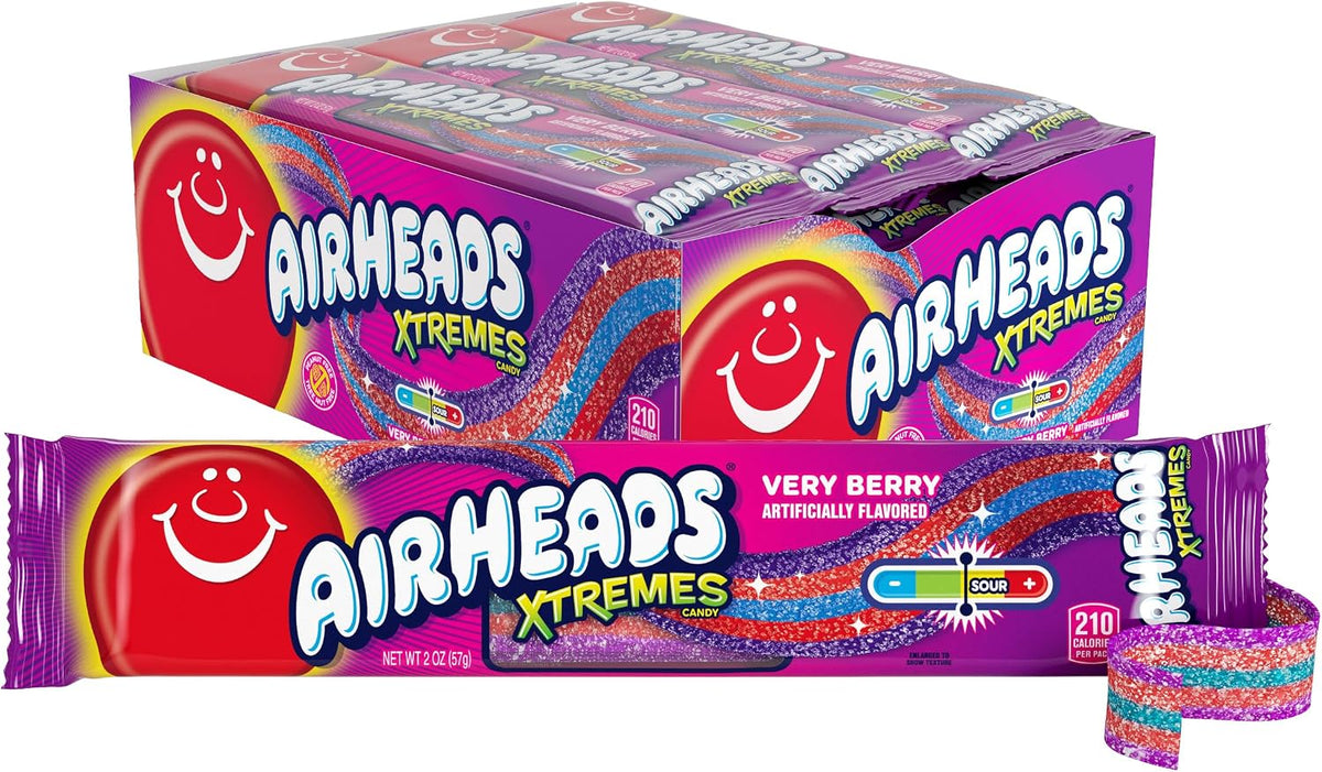 Airheads Xtremes Belts Candy, Chewy Candy Package, Rainbow Berry Fruit Flavor Artificially Flavored, 3 Ounces (12-Pack) - Image 11