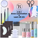 Bloomora lash lift kit and eyebrow lamination kit front view