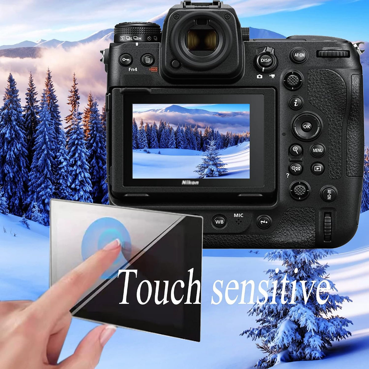 PCTC 0.3mm 9H hardness tempered glass for Nikon camera top screen