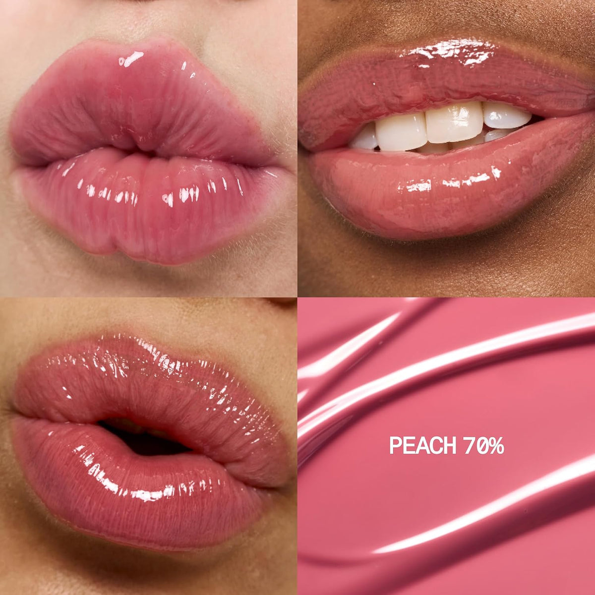 Fwee 3D Voluming Lip Gloss texture swatch showing gel formula