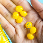 Lemonhead hard candy texture and shell detail