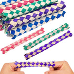 Group view of twenty four pieces of premium imported Syhood bamboo finger traps for kids and pets.
