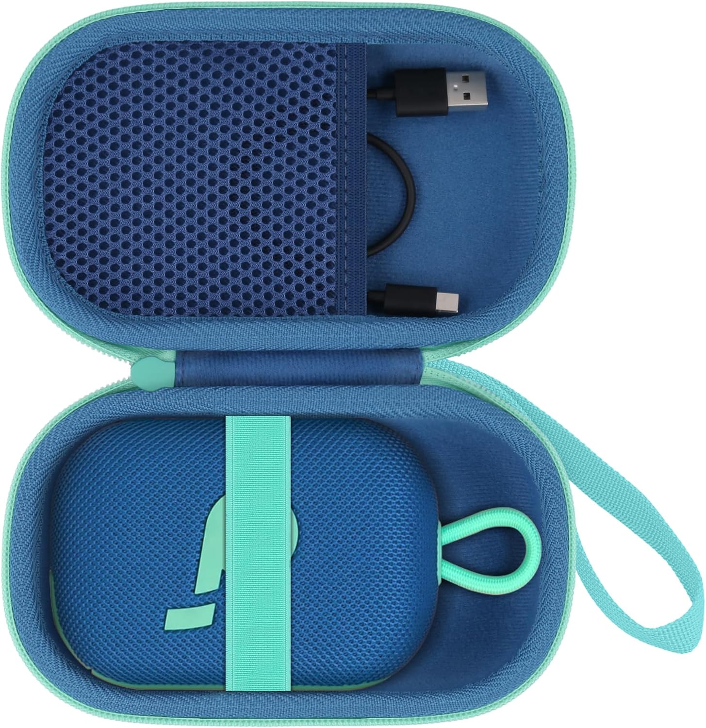 Co2CREA hard protective travel case for Anker Soundcore Select 4 Go speaker front view