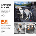 Iokheira dog seatbelt installed in car back seat