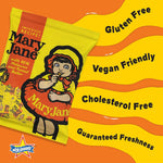 Individual twist-wrapped Mary Jane peanut butter candy pieces