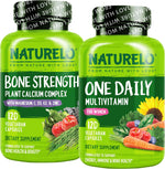 Naturelo One Daily Multivitamin and Calcium Bundle front view bottles