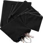 Sanwuta 8 Pcs Zippered Silver Storage Bags Anti Tarnish Silver Pouches Keeper Jewelry Storage Protector Bags(7.9 x 7.9 Inch,Black) - Image 9