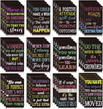 Outus 24 Pieces Mini Inspirational Notepads Motivational Small Pocket Journal Notebook Inspiring Note Pads Gift for School Office Travel Coworkers Supplies, 12 Styles (Plaid Style) - Image 12