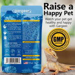 Gargeer complete gel mix nutrition label showing black soldier fly larvae ingredient details