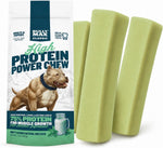 Bully Max High Protein Power Dog Chews - 75% Protein, All-Natural Long Lasting Yak Chews for Aggressive Chewers - Grain-Free Dental Dog Food Treats for Small, Medium & Large Breed Dogs - Lime, 1 Pack - Image 9