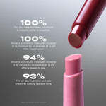 Texture swatch of Milani Keep It Full Glossy Balm in Ribbon shade highlighting the high-shine finish.