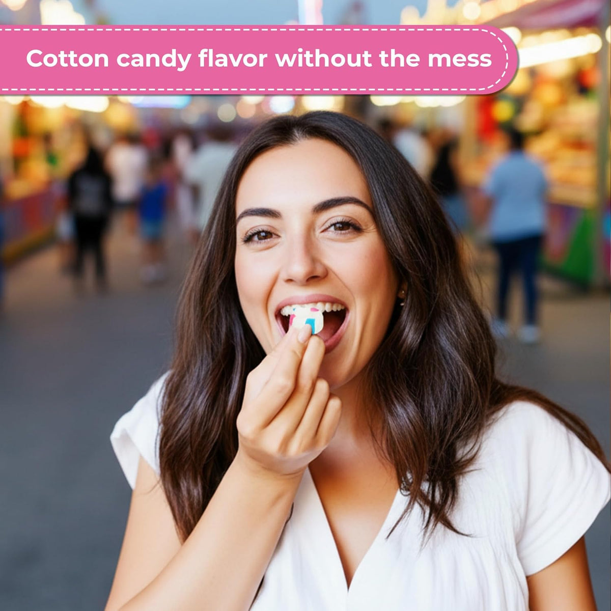 Allergen free pure cane sugar soft candy puffs from USA