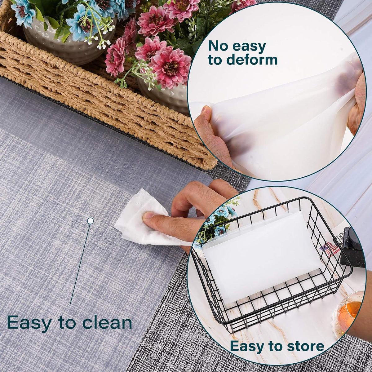 Close up view of flexible waterproof texture on Gartful craft mat