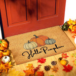 Fall Pumpkin Coir Doormat Pumpkin Welcome Doormats Autumn Non Slip Floor Mats Thanksgiving Fall Indoor Entrance Door Mat Porch Front Decor, 16 x 28 Inch - Image 14