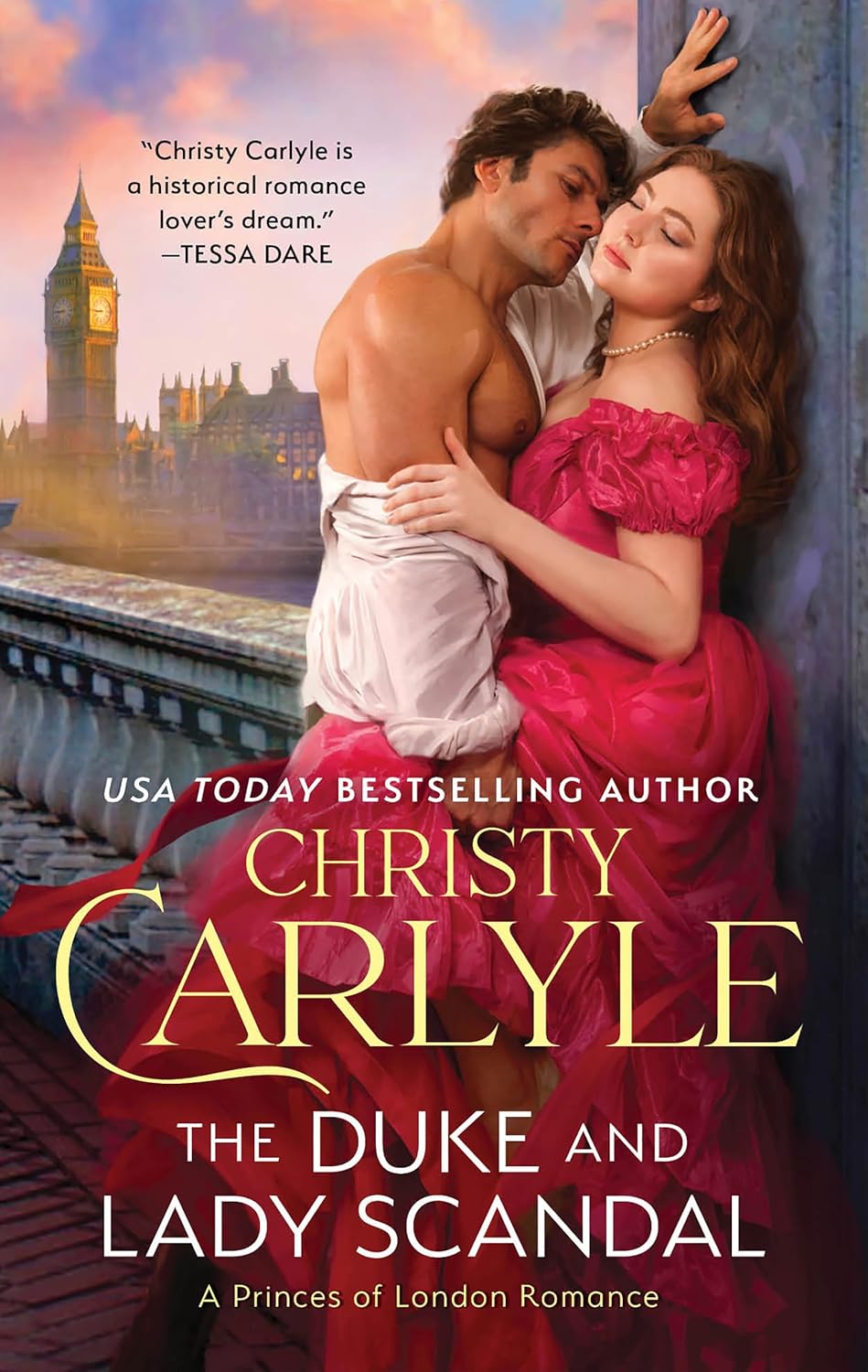 Christy Carlyle The Duke and Lady Scandal mass market paperback book cover front view
