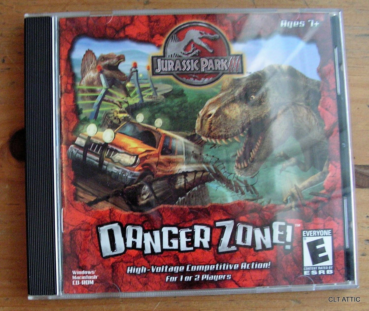 Vivendi Universal Jurassic Park 3 Danger Zone PC Mac front view game case