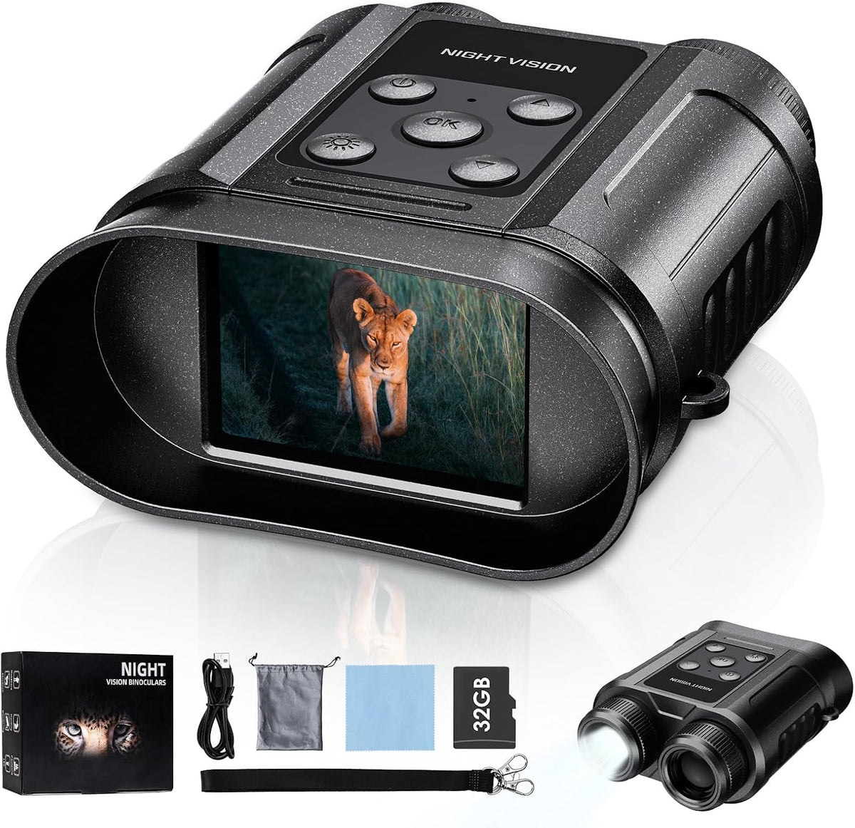Tizycod N09 compact digital night vision binoculars front view