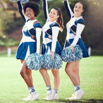 Cutecrop Cheerleader Socks side profile showing cheer lettering