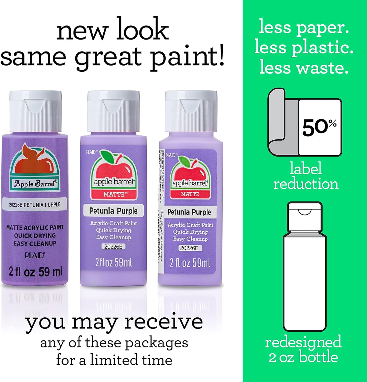 Apple Barrel craft paint bottle label detail showing color number 20754