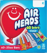 Airheads individual chewy fruit taffy bars in assorted flavors