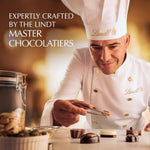 Six point two ounce Lindt chocolate candy box ideal for corporate gifting.
