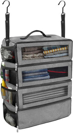 Olosar collapsible travel packing cubes folded flat for storage