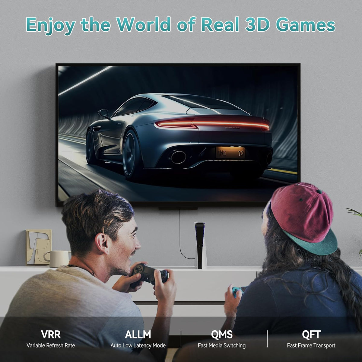 Anehmeta long HDMI cable flexibility and slim profile