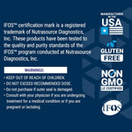 Life Extension Super Omega-3 certified non-GMO and gluten-free seals
