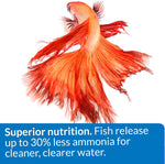 API Betta Food container showing net weight and product dimensions