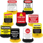 Woosytoo funny retirement party decorations honeycomb set front view