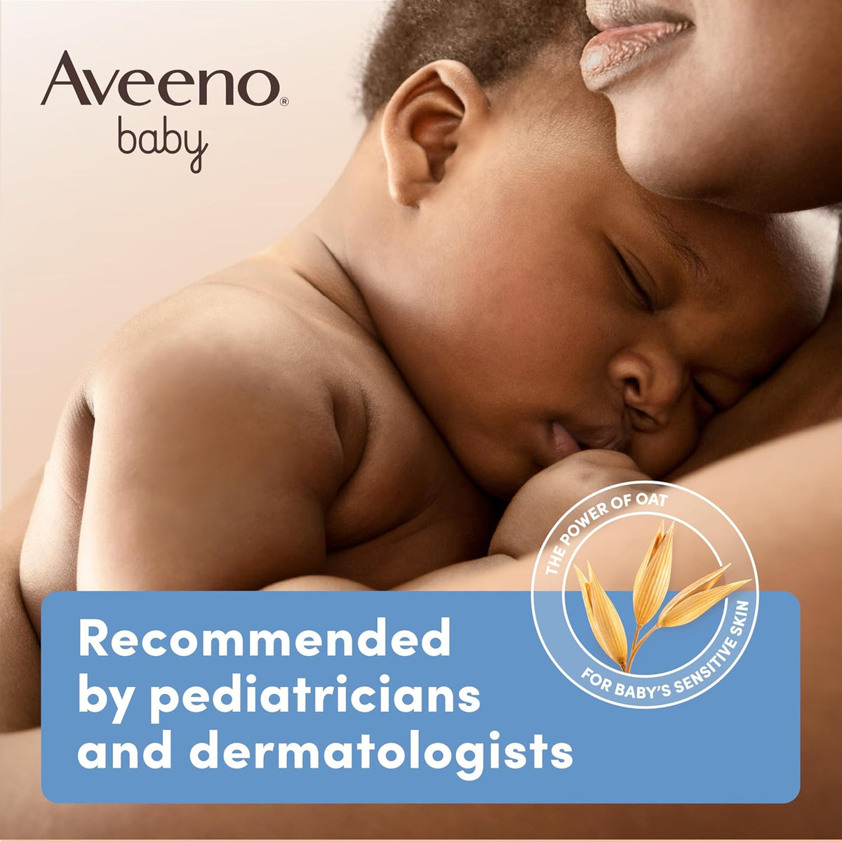 Aveeno baby sensitive skin lotion lifestyle application