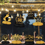 Vicycaty 50 years anniversary party decoration set components