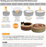 Safety certified label and plug for K&H heated pet bed