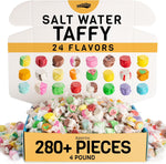 Snackathon Salt Water Taffy Assorted Mix - Epic 30-Flavor Variety, Bulk 4 LB Party Size, Soft & Chewy Gourmet Candy, Approx. 280+ Individually Wrapped Pieces - Image 11